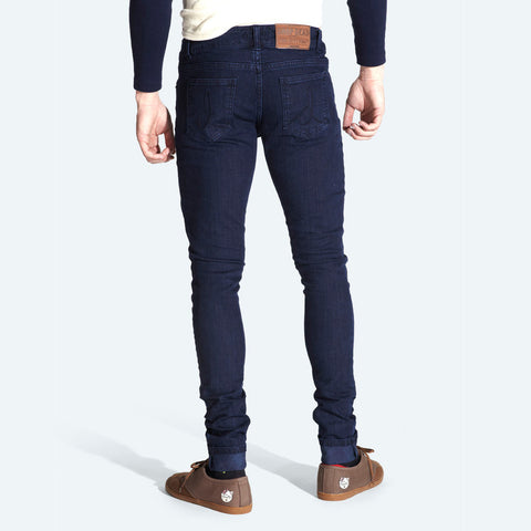 Plaid Turn-Up Jeans